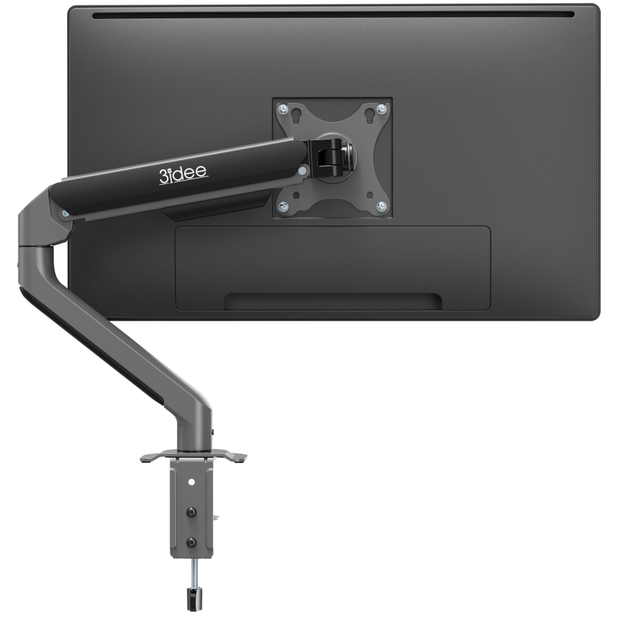 3IDEE Flexi-Lite Single Monitor Arm - 1 Monitor - [13-32" / up to 9kg] - Stepless Height Adjustment